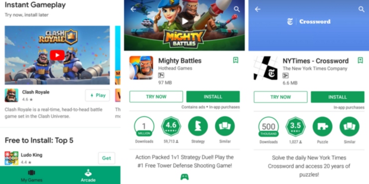 Memainkan Game Smartphone Sebelum Unduh Di Play Store