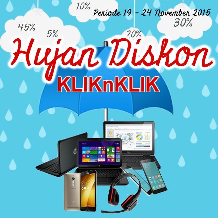 HUJAN DISKON KLIKnKLIK